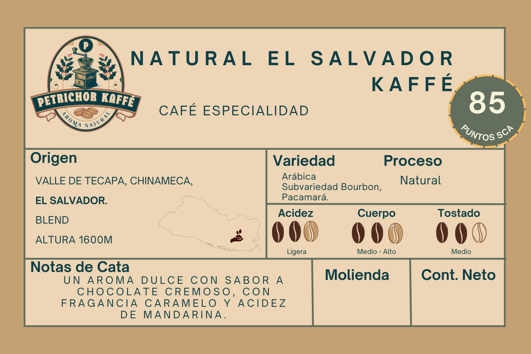 Natural El Salvador Kaffé